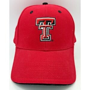 Texas Tech Red Raiders Cap Hat Adult Adjustable Signatures 100% Cotton